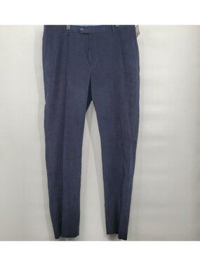 Tommy Hilfiger Corduroy Dress Pants Men Size 38 x 34 NWT Office Casual Navy Blue